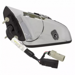 Side mirror left Lincoln MKZ 13-16 16 pins, BSM, camera, auto-dimming, turn signal, beige+chrome