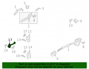 Front left door limiter Mazda CX-5 13-16