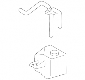 Lexus GS300 GS350 06-11 Coolant Expansion Tank with Cap