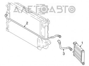 Additional water cooling radiator for BMW X2 F39 18-23 B46, B48
