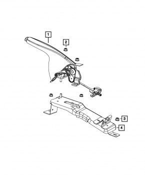 Parking Brake Lever Dodge Dart 13-16