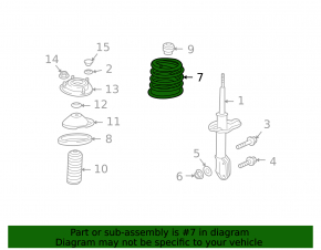 Front left spring Subaru Forester 08-13 SH