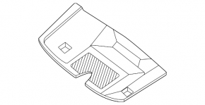 Nissan Murano 25-26 interior mirror cover, black