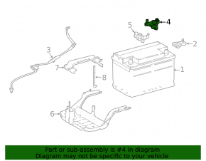 Battery terminal negative Toyota Prius 50 16-18 with sensor