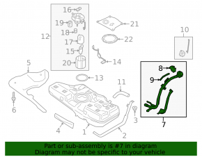 Fuel filler neck Kia Forte 19-24