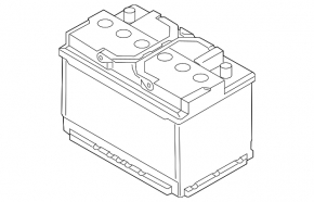Battery 12v KIA SOUL 14-19 Hybrid 60Ah 640A Euro AGM +-Reverse EXIDE