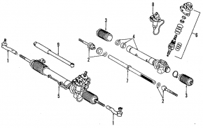 Steering rod left Lexus IS200 IS300 00-05 CTR