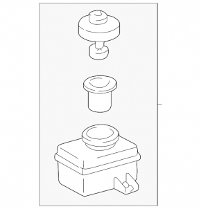 Lexus RX300 98-00 Master Brake Fluid Reservoir