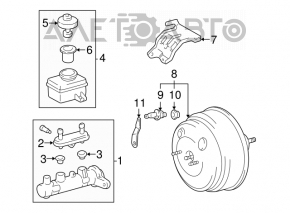 Lexus RX300 98-00 Master Brake Fluid Reservoir