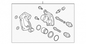 Front right brake caliper assembly for Lexus IS 14-15