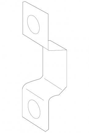 Rear stabilizer mounting bracket left Toyota Rav4 19- AWD lower