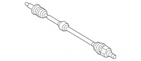 Drive axle shaft front right Hyundai Veloster 12-17 manual transmission