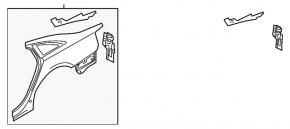 Rear right fender panel Audi A6 C7 12-18