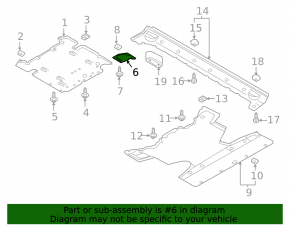 Front right underbody protection for Audi E-Tron 19-23