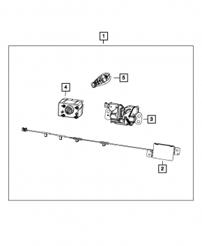 Dodge Durango 11-13 keyless key for 4 buttons, autostart