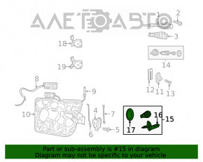 Dodge Durango 11-13 keyless key for 4 buttons, autostart