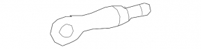 Lexus RX350 RX450h 10-15 Black Tow Hook