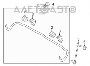 Front stabilizer mounting bracket left Kia Optima 11-15