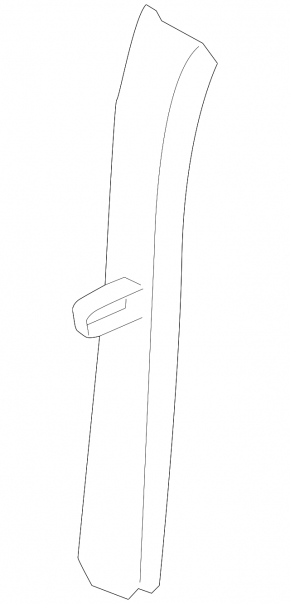 Front pillar trim middle left VW Passat b8 16-19 USA beige