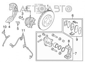 Front left brake hose Kia Optima 16-