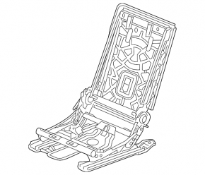 Rear right seat runner, 2nd row, right, VW Tiguan 18-24, mechanical, without frame