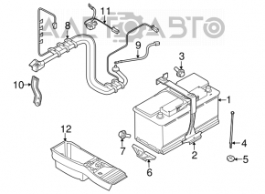 Battery mount for BMW X5 X6 E70 E71 07-13