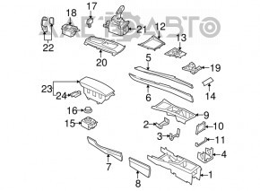 Gearbox shifter BMW X5 X6 E70 E71 07-13