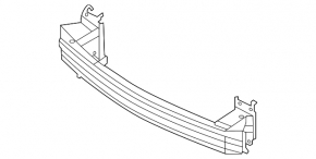Nissan Rogue 24-26 US-built front bumper reinforcement