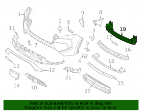 Nissan Rogue 24-26 US-built front bumper reinforcement