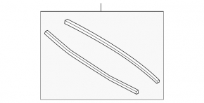 Rear hood seal Nissan Murano z52 15-24 without front