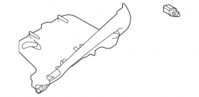Right front panel trim Nissan Kicks 20-23