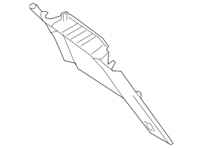 Nissan Murano Z52 15-24 right rear pillar trim, gray
