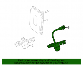 Rear view camera Toyota Sienna 17-20 with bracket