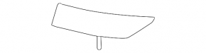 Left tailgate reflector for Hyundai Tucson 19-21