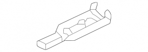 Driver's seat runner plug, rear left, Mitsubishi Outlander 22-25