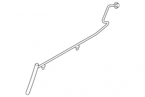 Cooling pipe return tank-head Lincoln MKZ 13-16 3.7 long