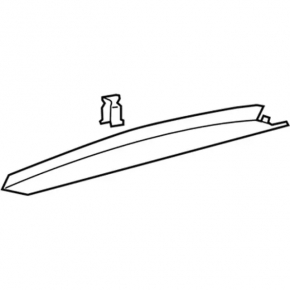 Upper Trunk Door Trim Lincoln MKC 15-19 Black