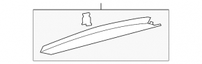 Upper Trunk Door Trim Lincoln MKC 15-19 Black