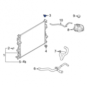 Radiator bracket upper left Ford Escape MK4 20-