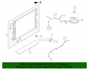 Radiator bracket upper left Ford Escape MK4 20-