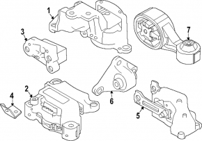 Rear Engine Mount Bracket Nissan Altima 19-24 2.5