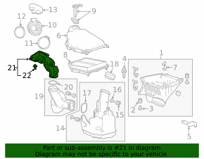 Air intake Honda Accord 13-17