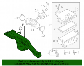 Air intake for Toyota Camry v70 18-24 hybrid