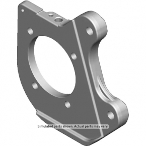 Rear left hub mounting bracket Chevrolet Volt 11-15 rusty