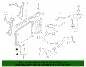 Radiator support lower left Nissan Rogue 21-23 JP built
