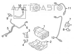 Canister with carbon absorber Kia Sorento 16-20