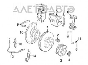 Front left brake disc BMW X5 F15 14-18 N63