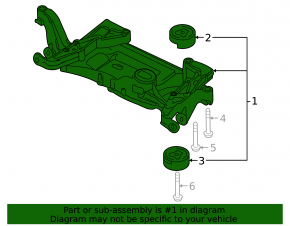 Front subframe Audi Q3 8U 15-18