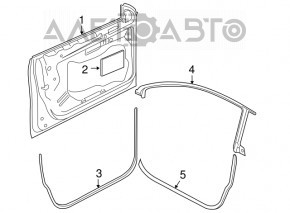 Bare front right door VW CC 08-17