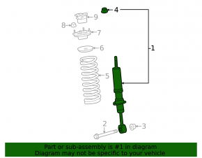 Front left shock absorber for Lexus LX570 08-21